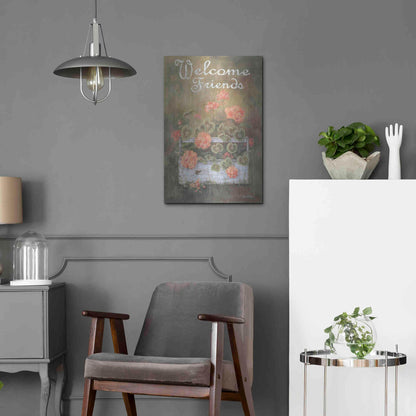 Luxe Metal Art 'Spring Geraniums' by Pam Britton, Metal Wall Art,16x24