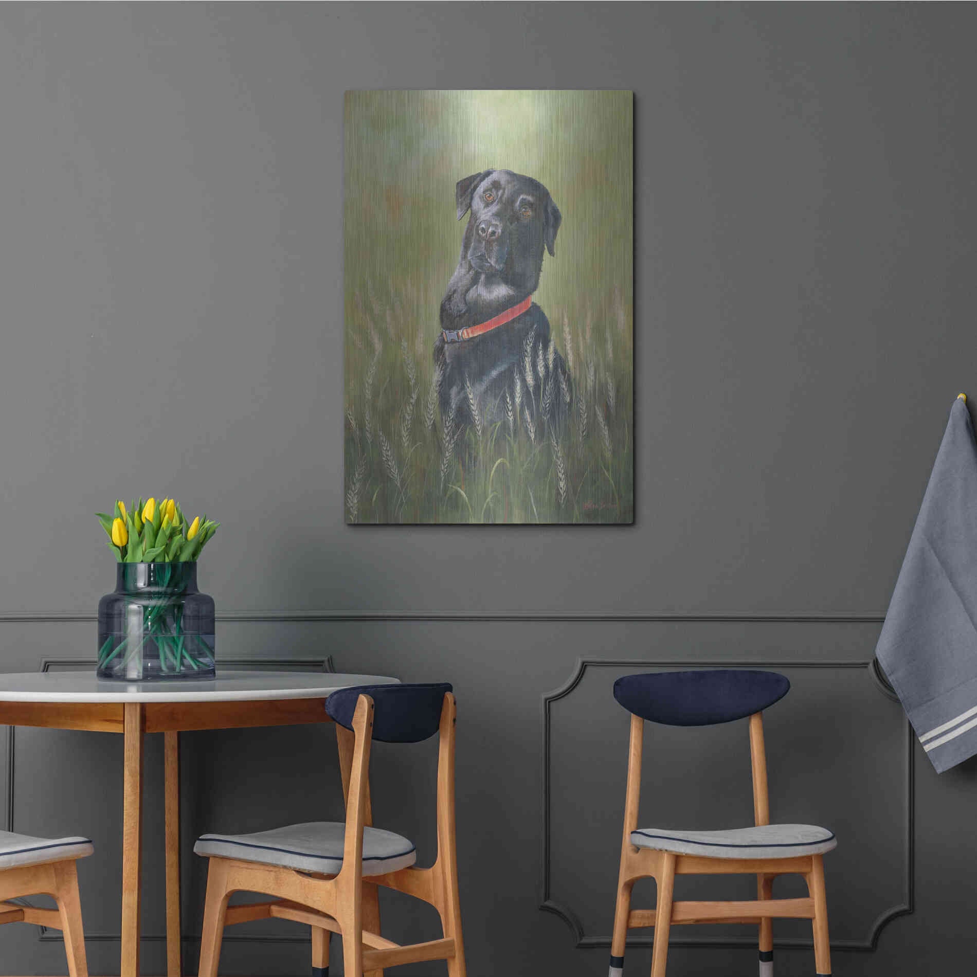 Luxe Metal Art 'Max' by Pam Britton, Metal Wall Art,24x36