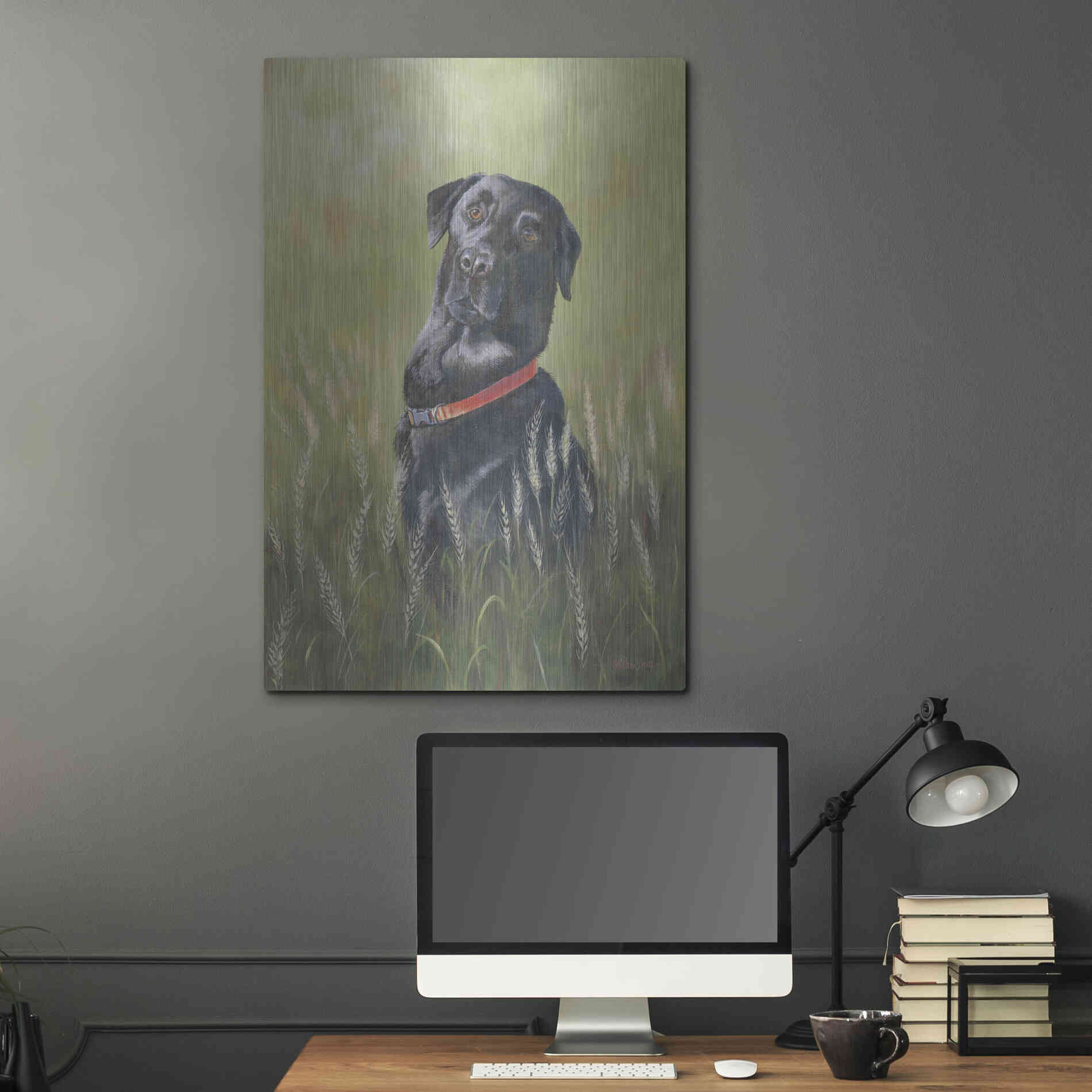 Luxe Metal Art 'Max' by Pam Britton, Metal Wall Art,24x36