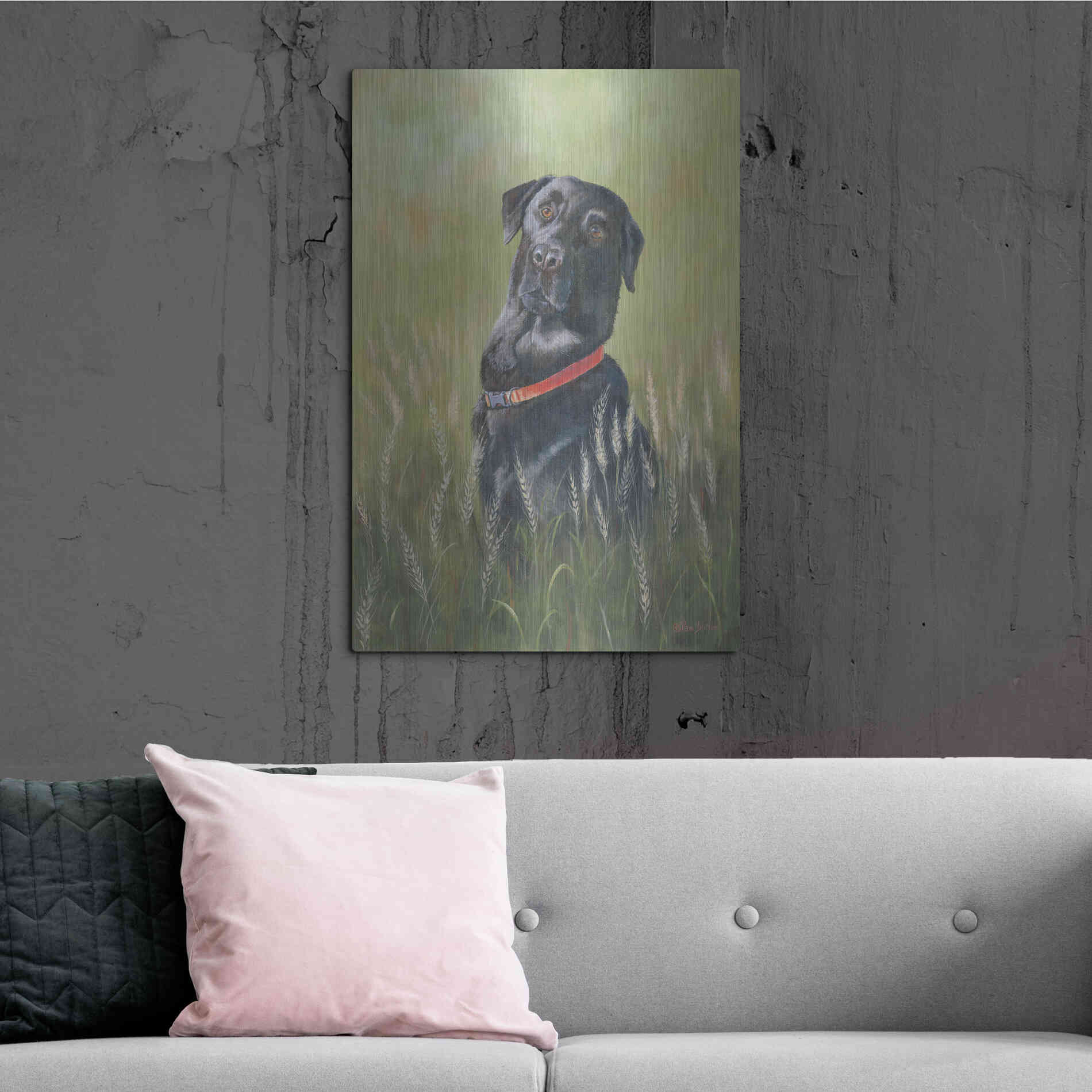 Luxe Metal Art 'Max' by Pam Britton, Metal Wall Art,24x36