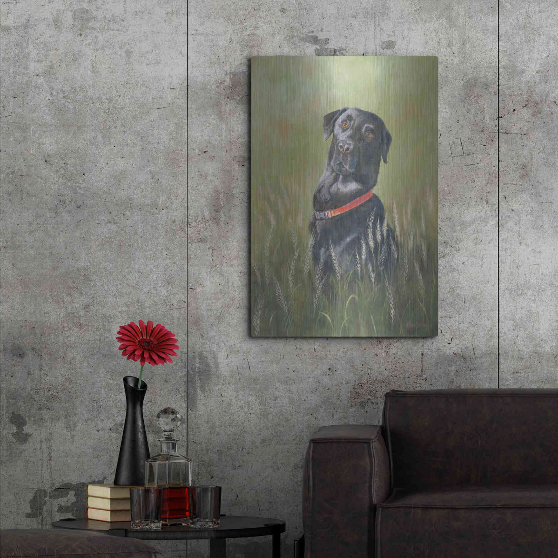 Luxe Metal Art 'Max' by Pam Britton, Metal Wall Art,24x36