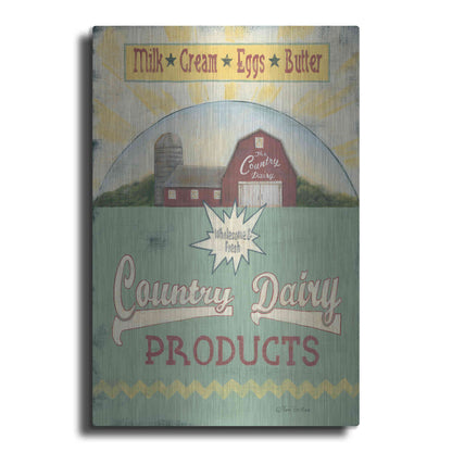 Luxe Metal Art 'Country Dairy' by Pam Britton, Metal Wall Art
