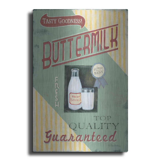 Luxe Metal Art 'Buttermilk' by Pam Britton, Metal Wall Art