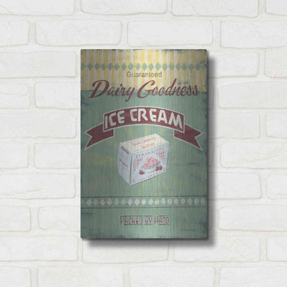 Luxe Metal Art 'Ice Cream' by Pam Britton, Metal Wall Art,12x16