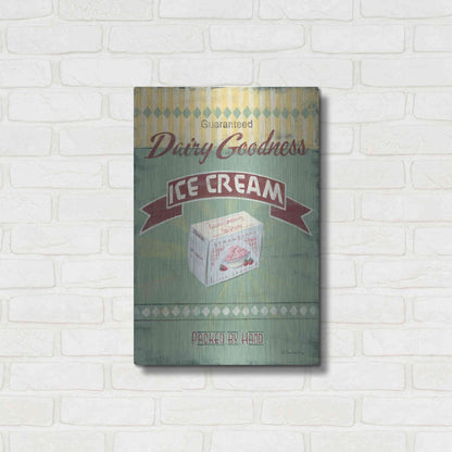 Luxe Metal Art 'Ice Cream' by Pam Britton, Metal Wall Art,16x24