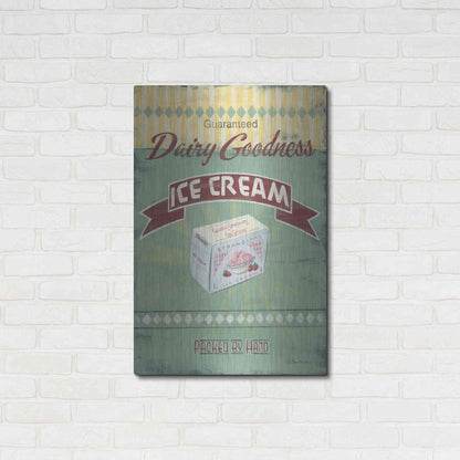 Luxe Metal Art 'Ice Cream' by Pam Britton, Metal Wall Art,24x36