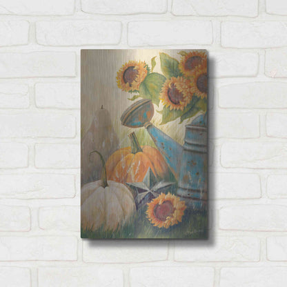 Luxe Metal Art 'Autumn Goodness' by Pam Britton, Metal Wall Art,12x16