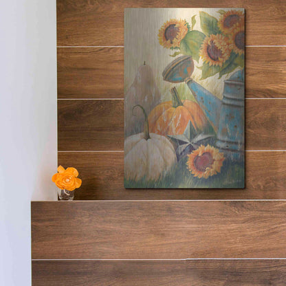 Luxe Metal Art 'Autumn Goodness' by Pam Britton, Metal Wall Art,12x16