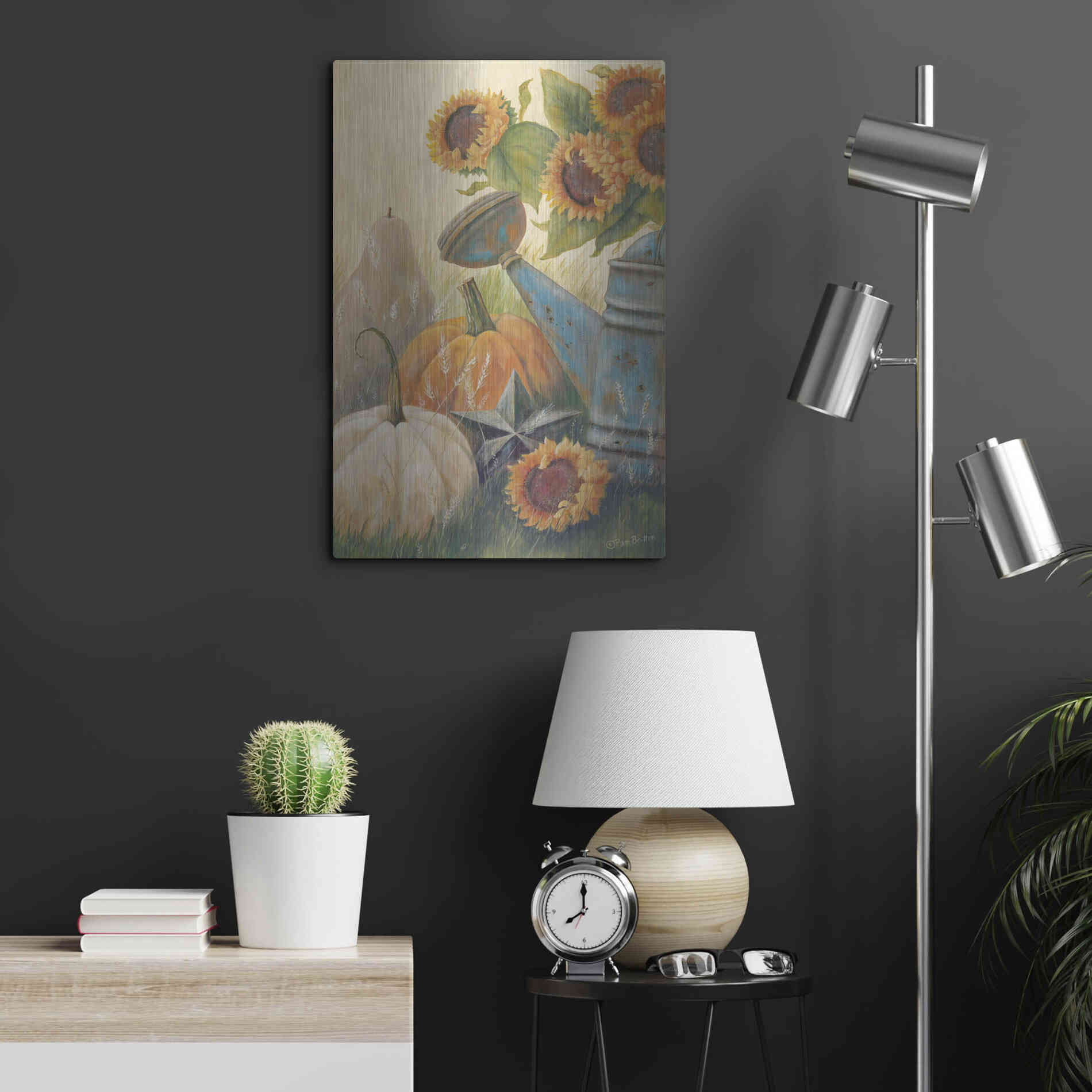 Luxe Metal Art 'Autumn Goodness' by Pam Britton, Metal Wall Art,16x24