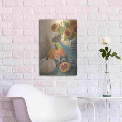 Luxe Metal Art 'Autumn Goodness' by Pam Britton, Metal Wall Art,16x24