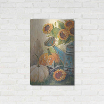 Luxe Metal Art 'Autumn Goodness' by Pam Britton, Metal Wall Art,24x36