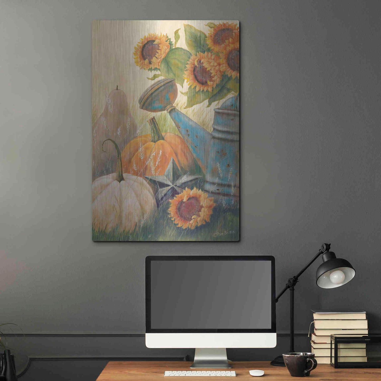 Luxe Metal Art 'Autumn Goodness' by Pam Britton, Metal Wall Art,24x36