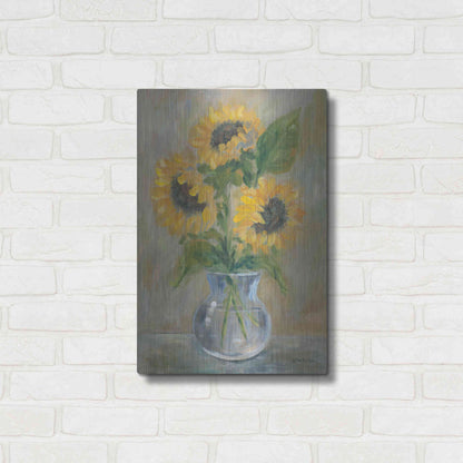 Luxe Metal Art 'Sunny Bouquet' by Pam Britton, Metal Wall Art,16x24