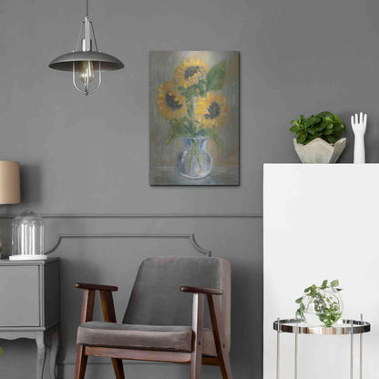 Luxe Metal Art 'Sunny Bouquet' by Pam Britton, Metal Wall Art,16x24