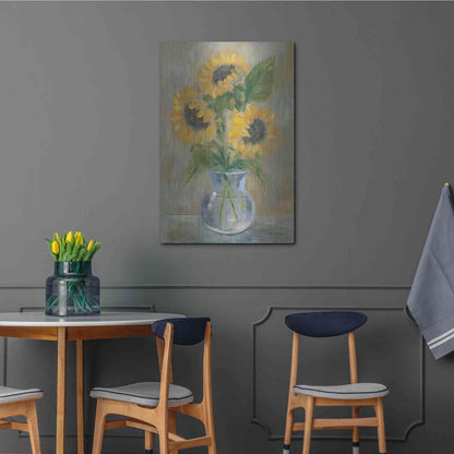 Luxe Metal Art 'Sunny Bouquet' by Pam Britton, Metal Wall Art,24x36