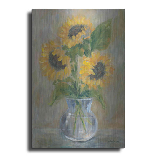 Luxe Metal Art 'Sunny Bouquet' by Pam Britton, Metal Wall Art