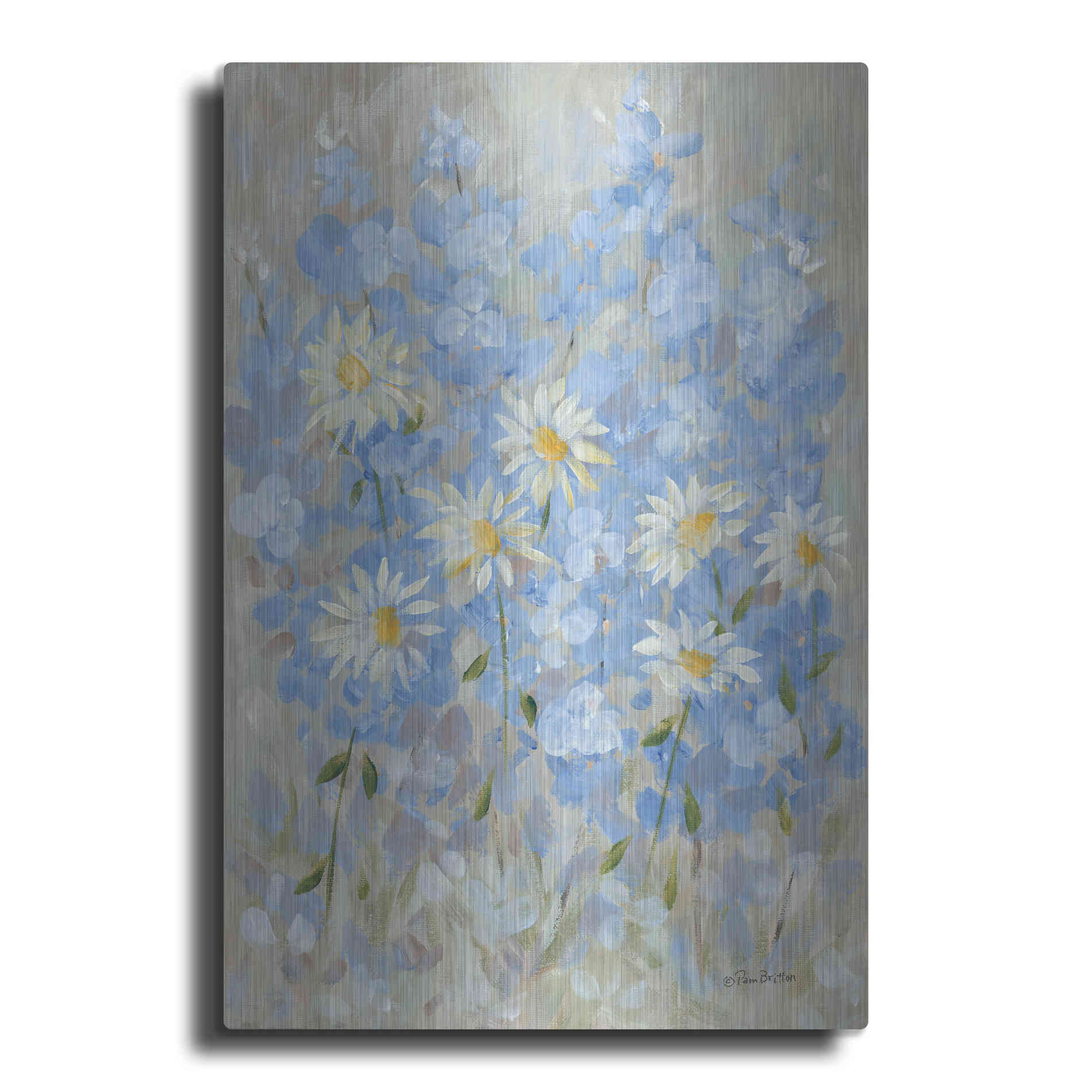 Luxe Metal Art 'Garden of Joy' by Pam Britton, Metal Wall Art