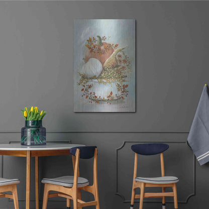 Luxe Metal Art 'Harvest Arrangement II' by Pam Britton, Metal Wall Art,24x36