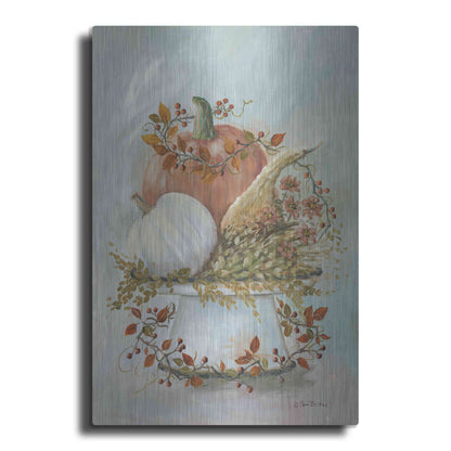 Luxe Metal Art 'Harvest Arrangement II' by Pam Britton, Metal Wall Art