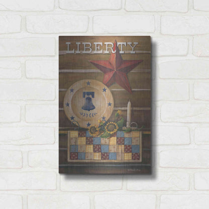 Luxe Metal Art 'Liberty' by Pam Britton, Metal Wall Art,12x16