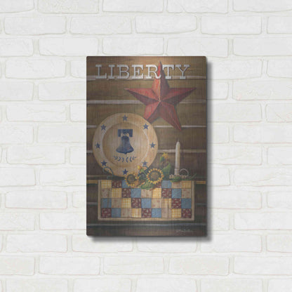 Luxe Metal Art 'Liberty' by Pam Britton, Metal Wall Art,16x24