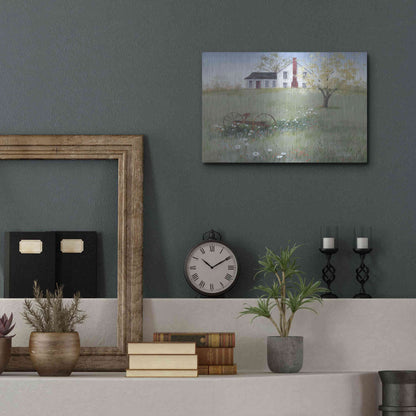 Luxe Metal Art 'The Old Plow' by Pam Britton, Metal Wall Art,16x12