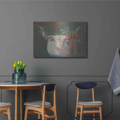 Luxe Metal Art 'Hilda Mae Decked Out' by Pam Britton, Metal Wall Art,36x24