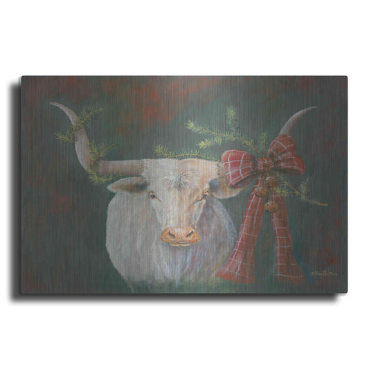 Luxe Metal Art 'Hilda Mae Decked Out' by Pam Britton, Metal Wall Art