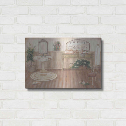 Luxe Metal Art 'Vintage Bath II' by Pam Britton, Metal Wall Art,24x16