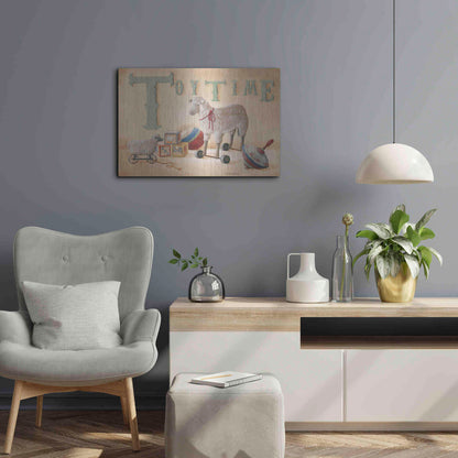Luxe Metal Art 'Toytime' by Pam Britton, Metal Wall Art,24x16