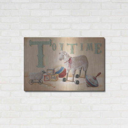 Luxe Metal Art 'Toytime' by Pam Britton, Metal Wall Art,36x24