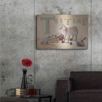 Luxe Metal Art 'Toytime' by Pam Britton, Metal Wall Art,36x24