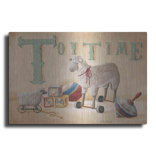 Luxe Metal Art 'Toytime' by Pam Britton, Metal Wall Art