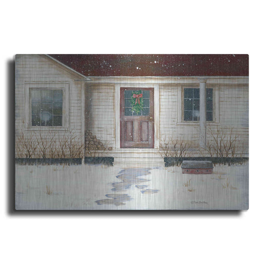 Luxe Metal Art 'Home Place Welcome' by Pam Britton, Metal Wall Art