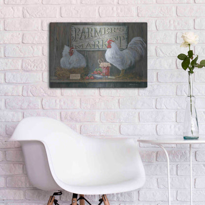 Luxe Metal Art 'Farmer's Market' by Pam Britton, Metal Wall Art,24x16