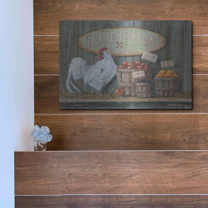 Luxe Metal Art 'Homegrown Goodness' by Pam Britton, Metal Wall Art,16x12