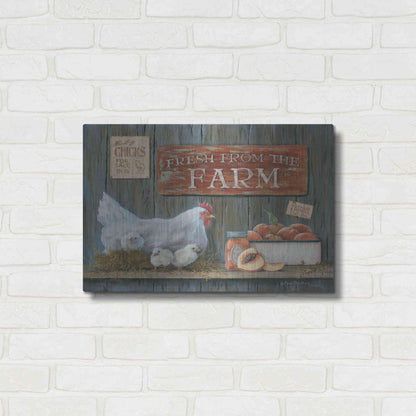 Luxe Metal Art 'Fresh from the Farm' by Pam Britton, Metal Wall Art,24x16
