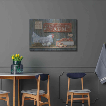 Luxe Metal Art 'Fresh from the Farm' by Pam Britton, Metal Wall Art,36x24
