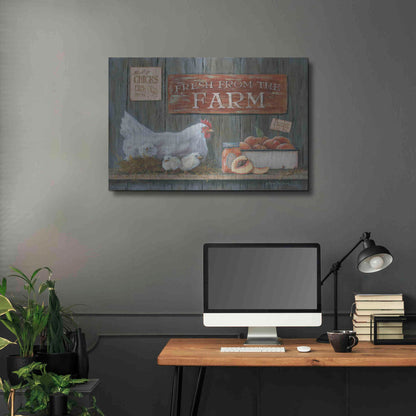 Luxe Metal Art 'Fresh from the Farm' by Pam Britton, Metal Wall Art,36x24