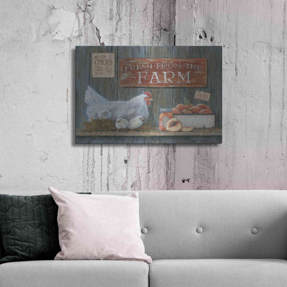 Luxe Metal Art 'Fresh from the Farm' by Pam Britton, Metal Wall Art,36x24
