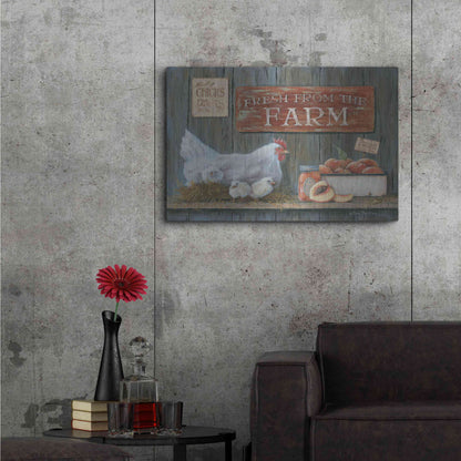 Luxe Metal Art 'Fresh from the Farm' by Pam Britton, Metal Wall Art,36x24