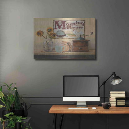 Luxe Metal Art 'Morning Brew' by Pam Britton, Metal Wall Art,36x24