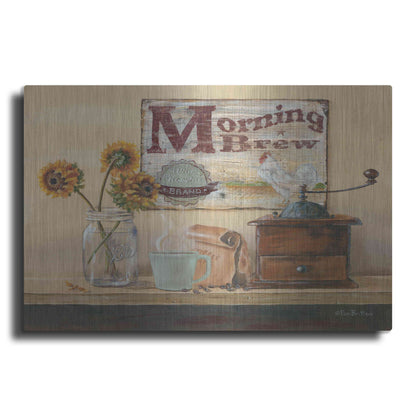 Luxe Metal Art 'Morning Brew' by Pam Britton, Metal Wall Art
