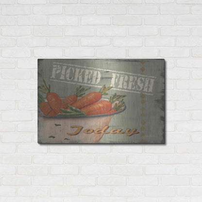 Luxe Metal Art 'Picked Fresh' by Pam Britton, Metal Wall Art,36x24