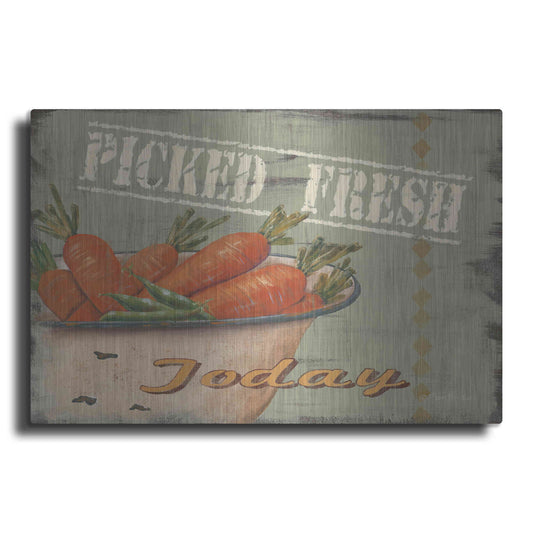 Luxe Metal Art 'Picked Fresh' by Pam Britton, Metal Wall Art