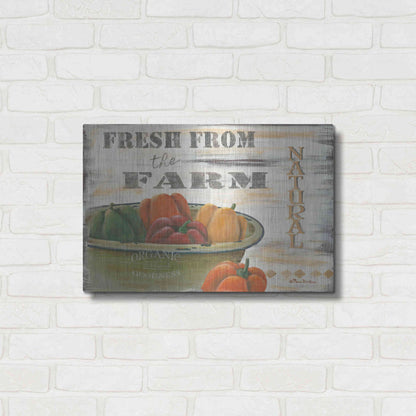 Luxe Metal Art 'Fresn From the Farm, Natural' by Pam Britton, Metal Wall Art,24x16