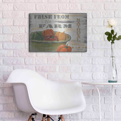 Luxe Metal Art 'Fresn From the Farm, Natural' by Pam Britton, Metal Wall Art,24x16