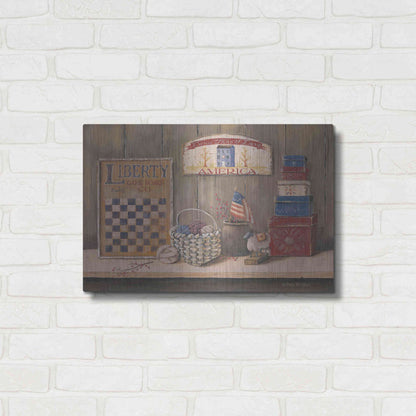 Luxe Metal Art 'Land that I Love' by Pam Britton, Metal Wall Art,24x16