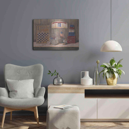 Luxe Metal Art 'Land that I Love' by Pam Britton, Metal Wall Art,24x16