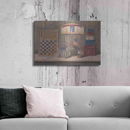 Luxe Metal Art 'Land that I Love' by Pam Britton, Metal Wall Art,36x24